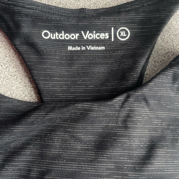 Outdoor Voices Grey Heathered Crop Sports Bra Size XL - Picture 3 of 7